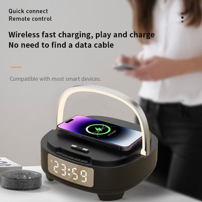 スピーカーQi充電器 時計 3000mAh バッテリー