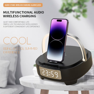 スピーカーQi充電器 時計 3000mAh バッテリー