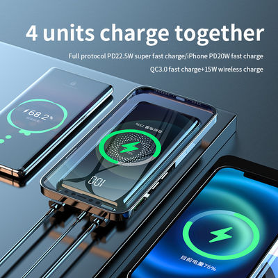 2 in 1 急速QI無線充電器 パワーバンク 15W 多機能