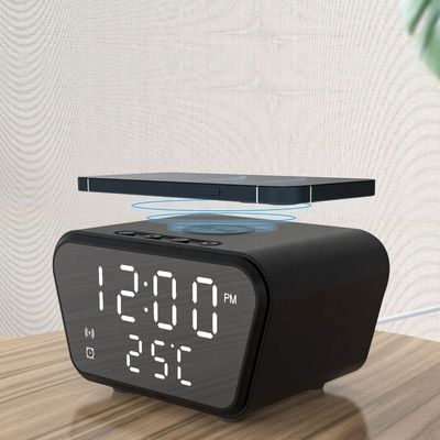 3 in 1 携帯用 15w の高速 Qi 無線充電器 時計
