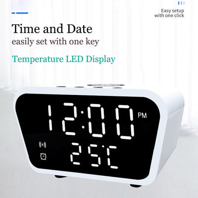 3 in 1 携帯用 15w の高速 Qi 無線充電器 時計