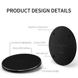 アルミ合金 サムスン 急速 Qi 無線充電パッド 10w モバイル