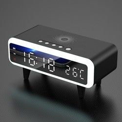 高効率のデジタル Qi 無線充電器 時計 297g 軽量
