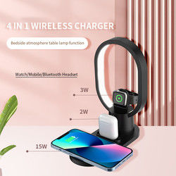 多機能の高速QILEDランプ 3In1ナイトランプ 無線充電器