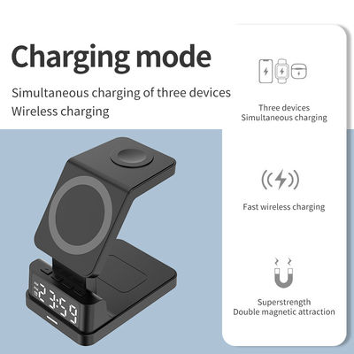 ウォッチ電話用の高速モバイル Qi 無線充電スタンド 15W 3 In 1