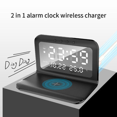 LEDディスプレイ 4イン1 Qi ワイヤレス充電器 ワイヤレス電話充電器 時計15w