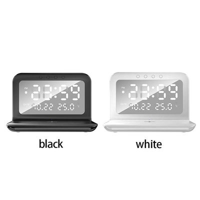 LEDディスプレイ 4イン1 Qi ワイヤレス充電器 ワイヤレス電話充電器 時計15w
