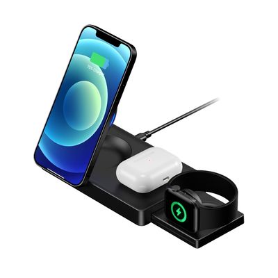 Iphone 向け 快充電 多機能無線充電器 折りたたみ 磁気
