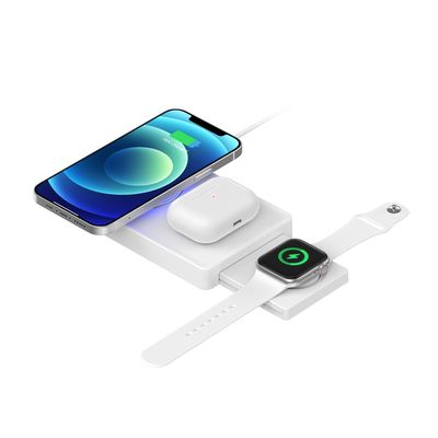 Iphone 向け 快充電 多機能無線充電器 折りたたみ 磁気