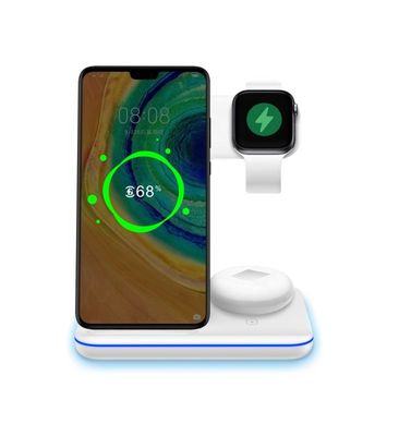 防火QIワイヤレス充電ドック 15w 3In1 ランプ付き充電スタンド