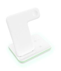 防火QIワイヤレス充電ドック 15w 3In1 ランプ付き充電スタンド
