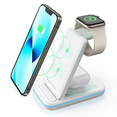 4イン1磁気無線充電ステーション Qi Apple 充電