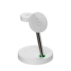 FCC認証の磁気携帯充電器 4イン1 無線充電ステーション 15w