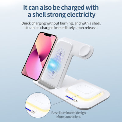 LED ABS マグネット 5 In 1 ワイヤレス充電器 ナイトライト 機能 アップル用