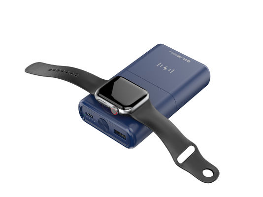 白色ABSバックアップ電源バンク,Apple Watchバッテリーパック 63mm幅