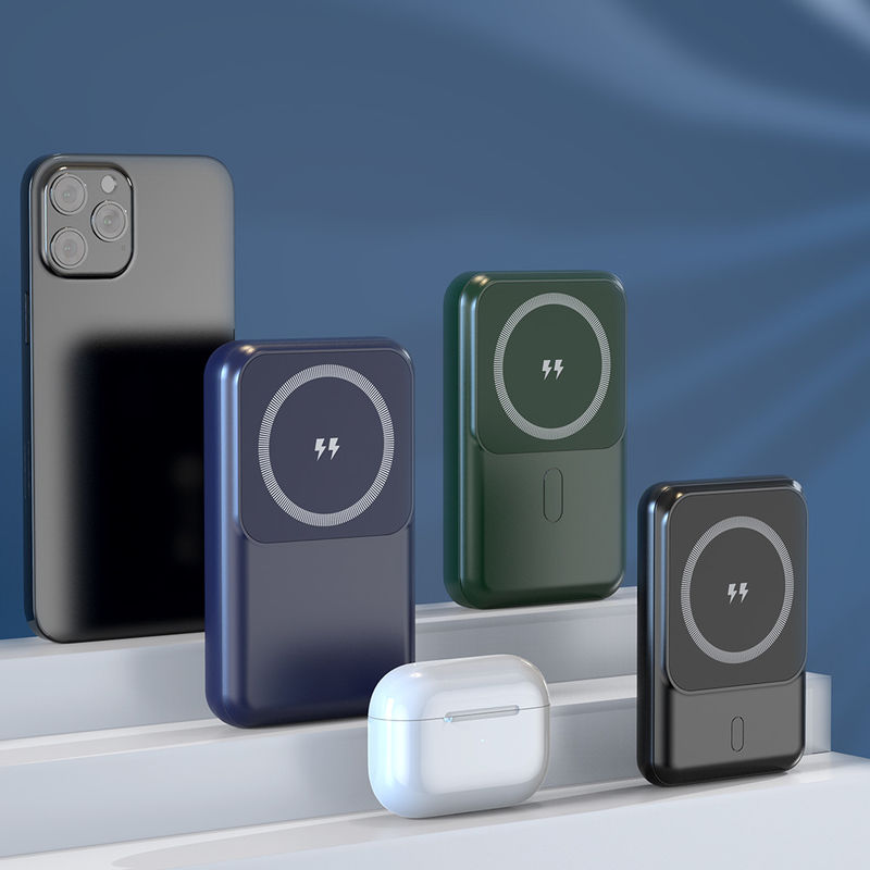 マグネティックパワーバンク ポータブルチャージャー 携帯チャージャー Iphone 1000mAh